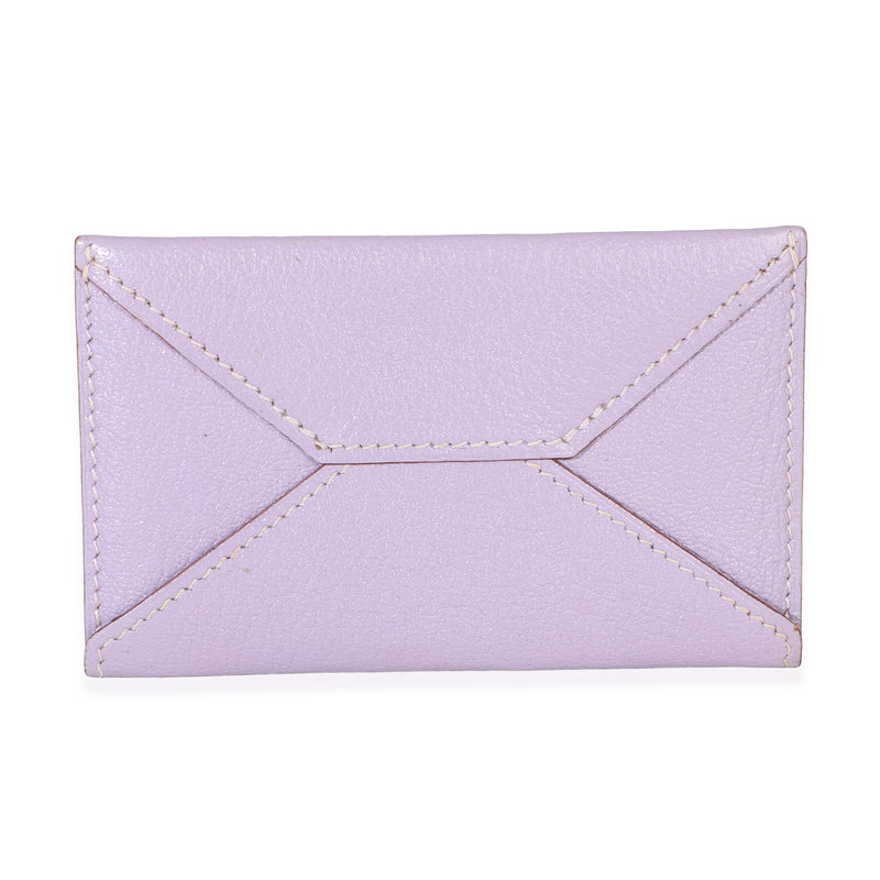Hermès Lilac Chevre Mysore Card Holder Handbag id
