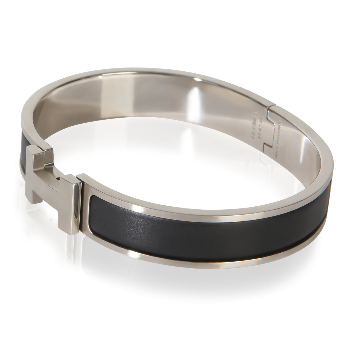 Hermès Clic HH In Noir Mat Bracelet sv