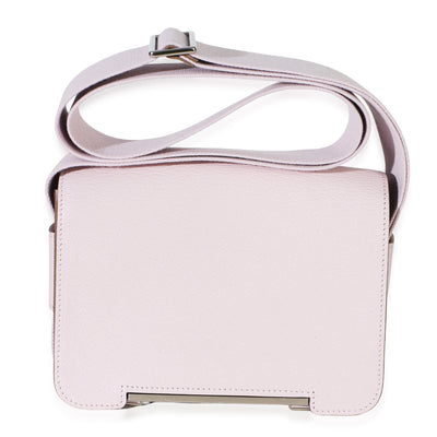 Hermès Mauve Pale Chai Verso Chevre Mysore Geta PHW Handbag fv