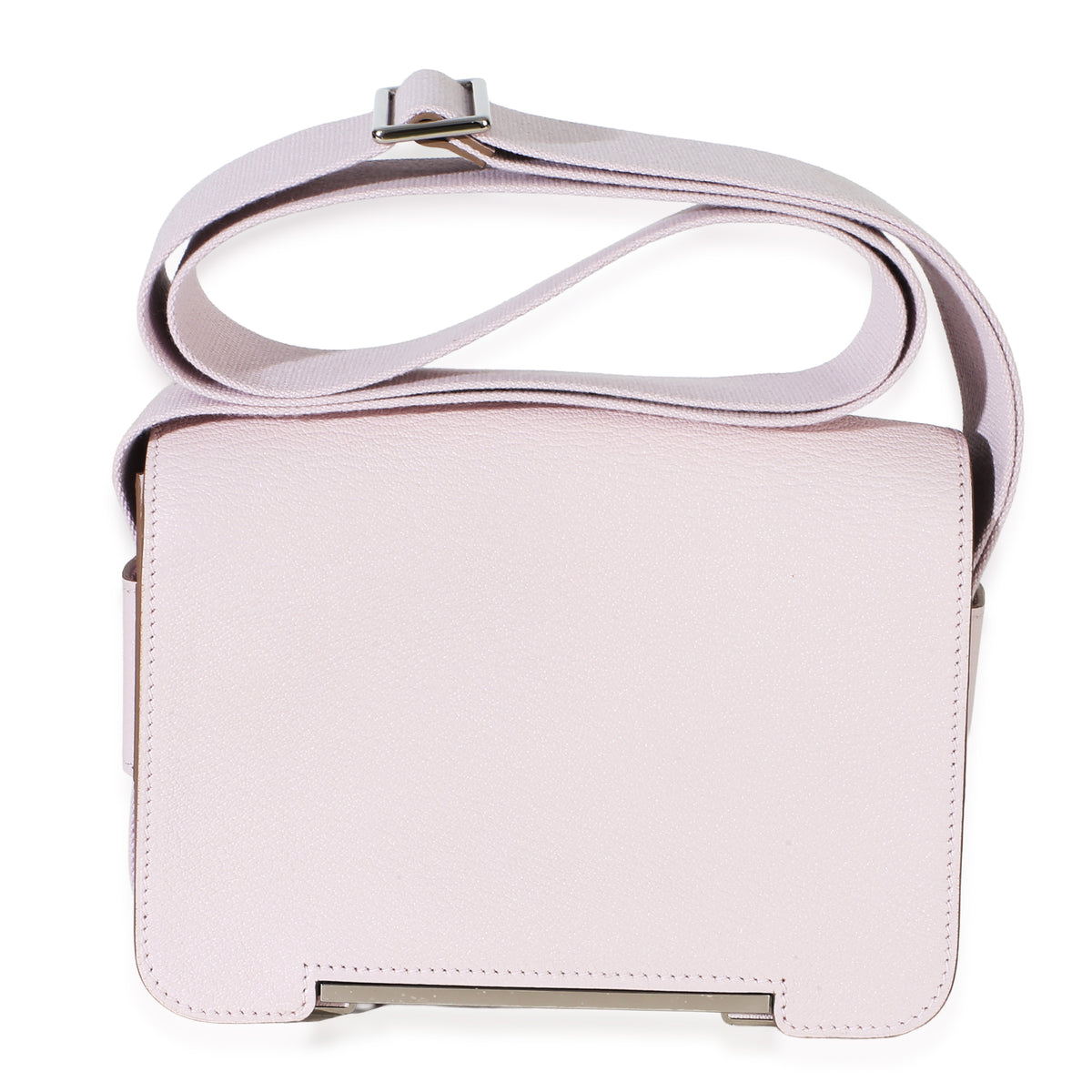 Hermès Mauve Pale Chai Verso Chevre Mysore Geta PHW Handbag fv