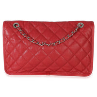 Chanel Red Quilted Caviar Medium French Riviera Flap Handbag Handbag 4
