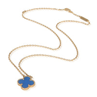 Van Cleef & Arpels Yellow Gold Agate Vintage Alhambra Pendant pv