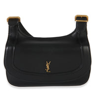 Saint Laurent Black Smooth Calfskin Small Charlie Shoulder Bag Handbag id
