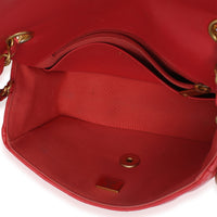 Chanel Red Quilted Lambskin Coco Pins Chain Mini Flap Bag Handbag 9