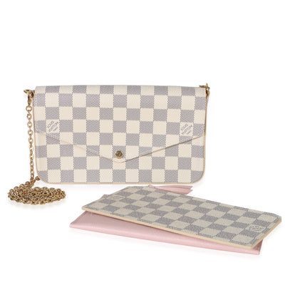 Louis Vuitton Damier Azur Canvas Felicie Pochette Handbag id