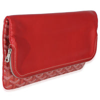 Goyard Red ine Canvas Sainte Marie Clutch Handbag 3