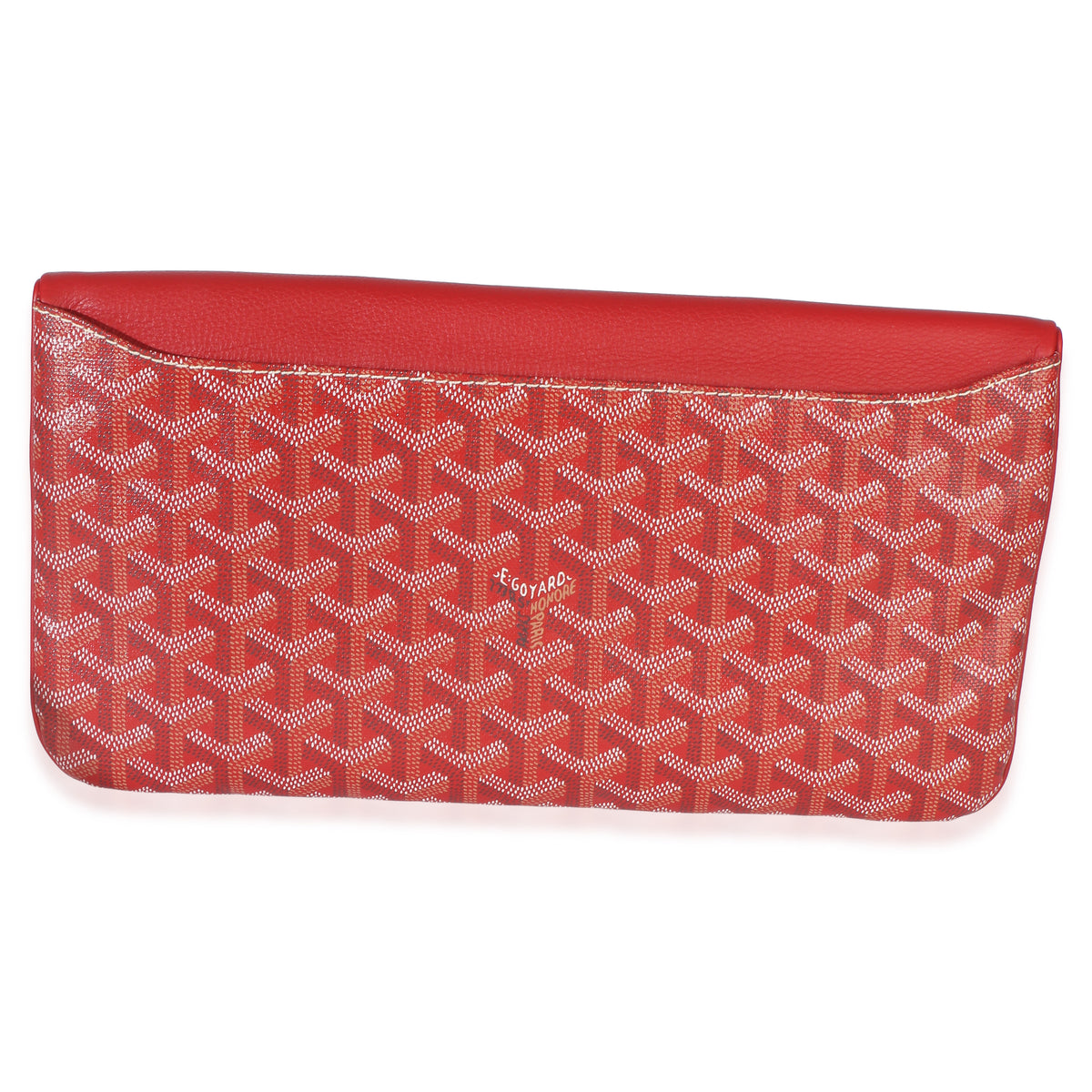 Goyard Red ine Canvas Sainte Marie Clutch Handbag 4