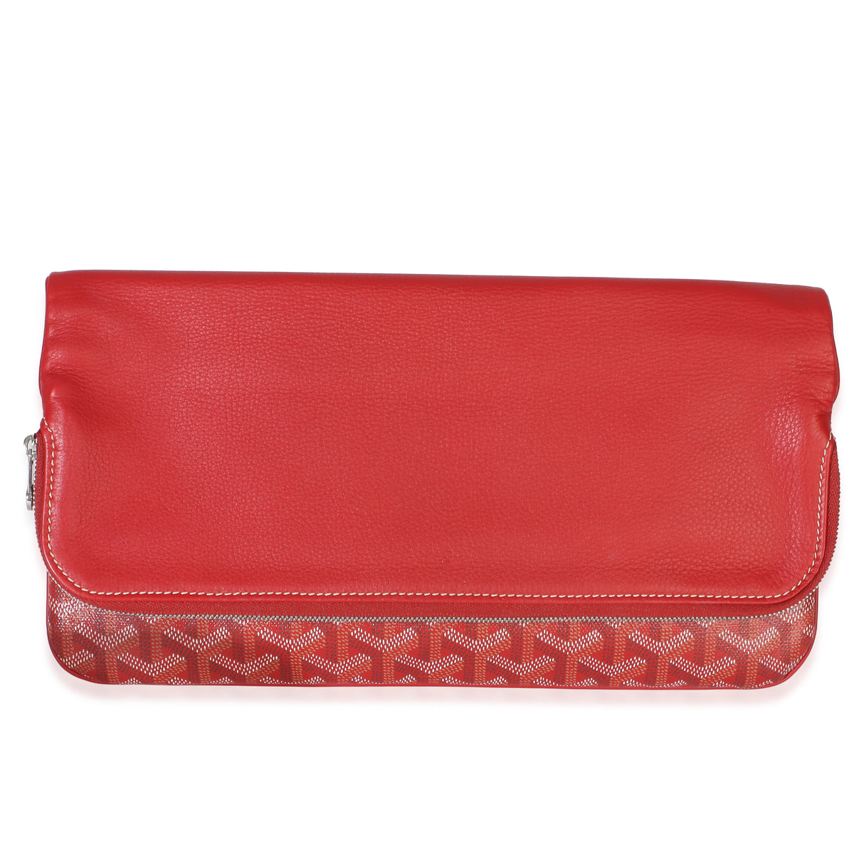 Goyard Red ine Canvas Sainte Marie Clutch Handbag fv
