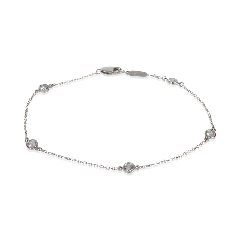 Tiffany & Co. Platinum Diamond Elsa Peretti Diamond By The Yard Bracelet fv