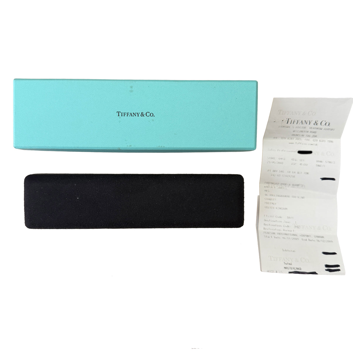 Tiffany & Co. Platinum Diamond Elsa Peretti Diamond By The Yard Bracelet box