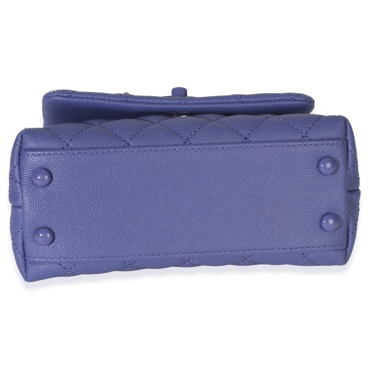 Chanel Purple Quilted Incognito Mini Coco Top Handle Flap Bag Handbag 5