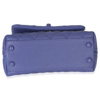 Chanel Purple Quilted Incognito Mini Coco Top Handle Flap Bag Handbag 5