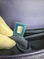 Chanel Purple Quilted Incognito Mini Coco Top Handle Flap Bag Handbag