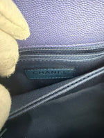 Chanel Purple Quilted Incognito Mini Coco Top Handle Flap Bag Handbag