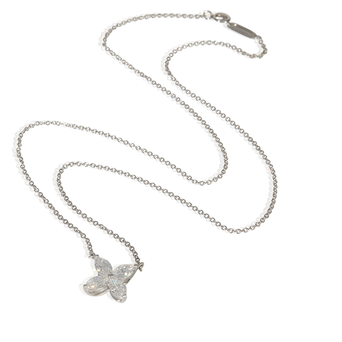 Tiffany & Co. Platinum Diamond Large Model Victoria Pendant pv