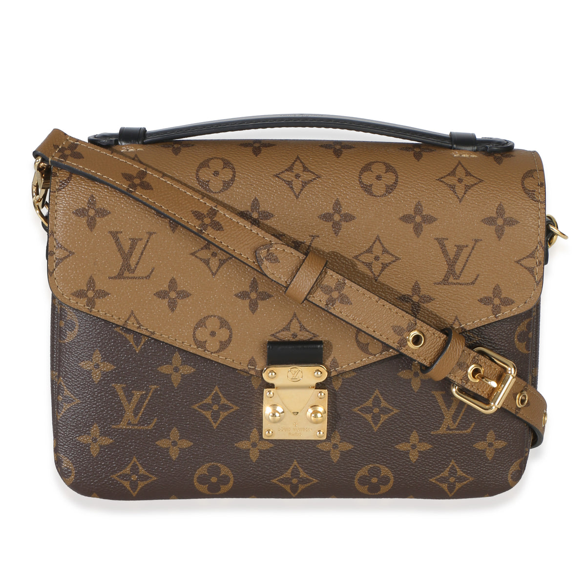 Louis Vuitton Reverse Monogram Pochette Metis Handbag fv