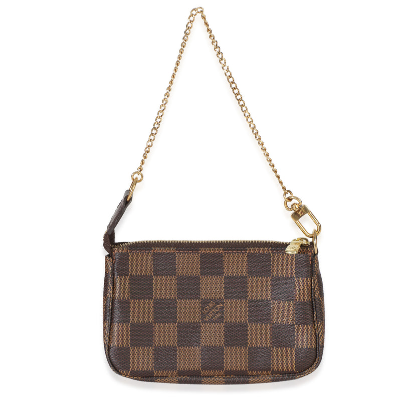 Louis Vuitton Damier Ebene Canvas Mini Pochette Accessoires Handbag id