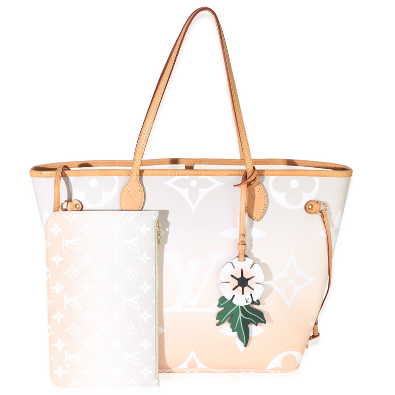 Louis Vuitton Brume Monogram Giant By The Pool Canvas Neverfull MM Handbag fv