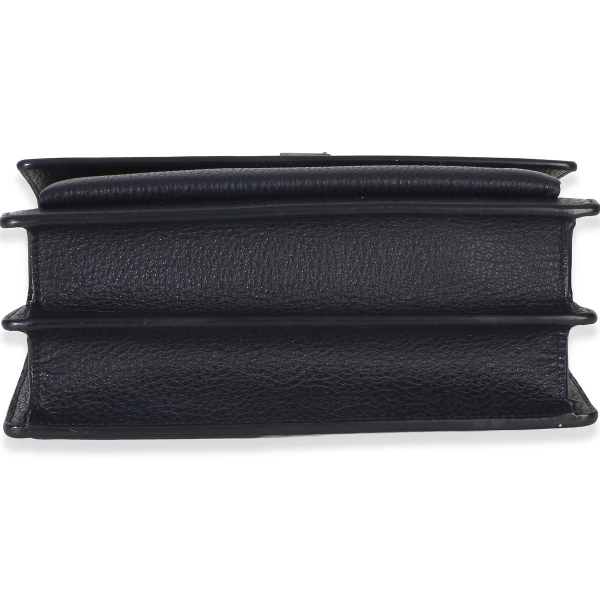 Saint Laurent Navy Grained Calfskin Medium Monogram Sunset Bag Handbag 5