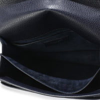 Saint Laurent Navy Grained Calfskin Medium Monogram Sunset Bag Handbag 9