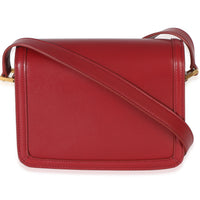 Saint Laurent Red Smooth Calfskin Monogram Small Solferino Satchel Handbag 4