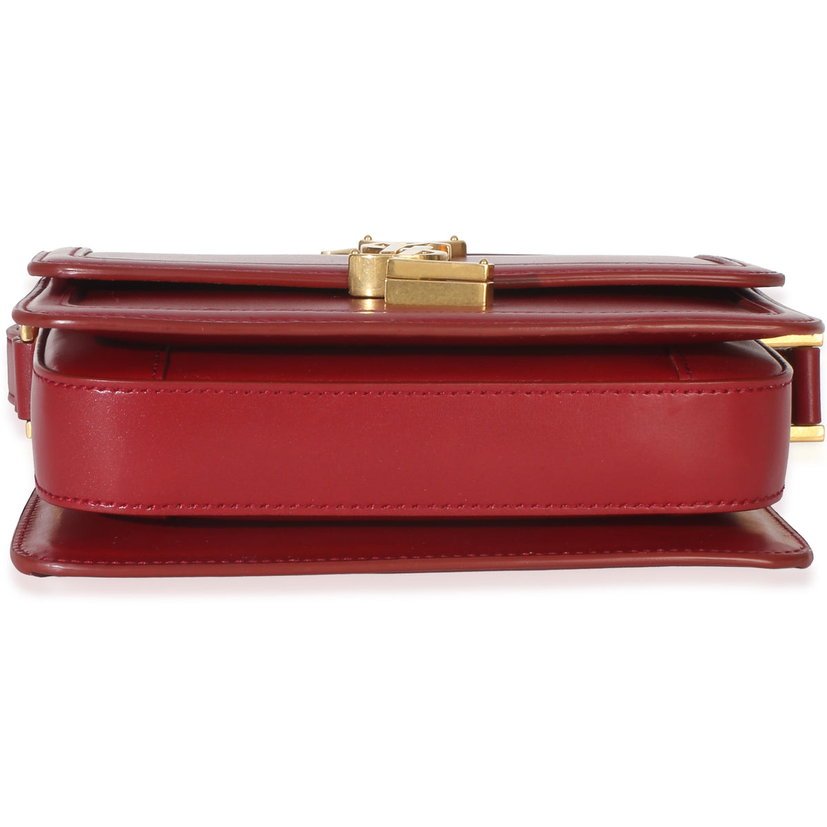 Saint Laurent Red Smooth Calfskin Monogram Small Solferino Satchel Handbag 5