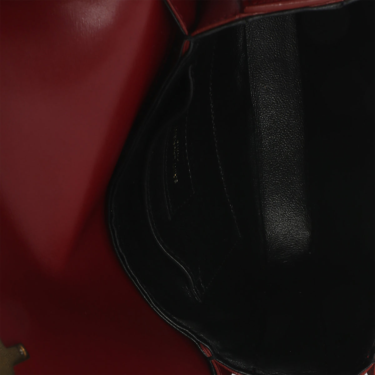 Saint Laurent Red Smooth Calfskin Monogram Small Solferino Satchel Handbag 9
