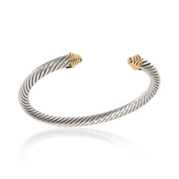 David Yurman Yellow Gold & Sterling Silver  Cable Classic Bracelet bv