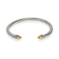 David Yurman Yellow Gold & Sterling Silver  Cable Classic Bracelet fv