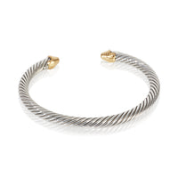 David Yurman Yellow Gold & Sterling Silver  Cable Classic Bracelet pv