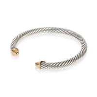 David Yurman Yellow Gold & Sterling Silver  Cable Classic Bracelet sv