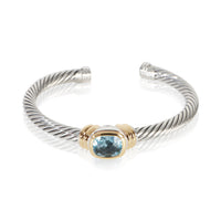 David Yurman Yellow Gold & Sterling Silver Topaz Noblesse Bracelet fv