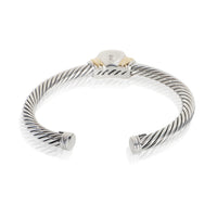 David Yurman Yellow Gold & Sterling Silver Topaz Noblesse Bracelet pv