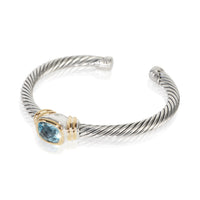 David Yurman Yellow Gold & Sterling Silver Topaz Noblesse Bracelet sv