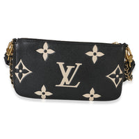 Louis Vuitton Beige Black Monogram Empreinte Multi Pochette Accessoires Handbag 4