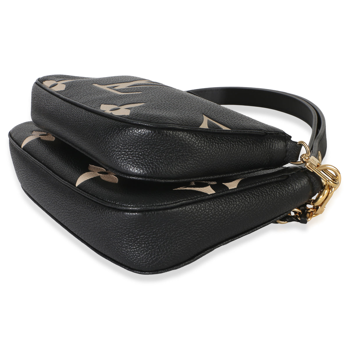Louis Vuitton Beige Black Monogram Empreinte Multi Pochette Accessoires Handbag 6