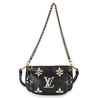 Louis Vuitton Beige Black Monogram Empreinte Multi Pochette Accessoires Handbag 8
