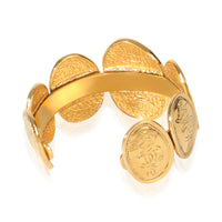 Chanel Gold Plated  Vintage Coin Cuff Bracelet pv