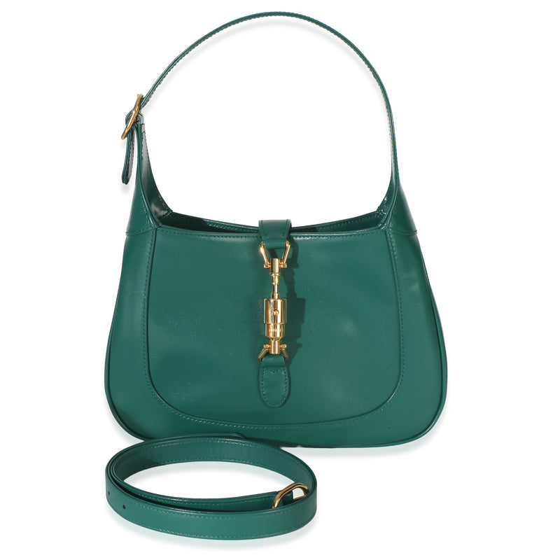 Gucci Green Boarded Dyana Lux Calfskin Small 1961 Jackie Hobo Handbag id