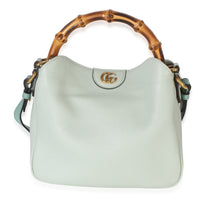 Gucci Mint Green Calfskin Bamboo Small Diana Shoulder Bag Handbag id
