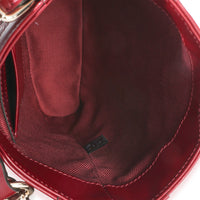 Gucci Red Multicolor GG Monogram Grained Calfskin Mini Shadow Bucket Bag Handbag 9