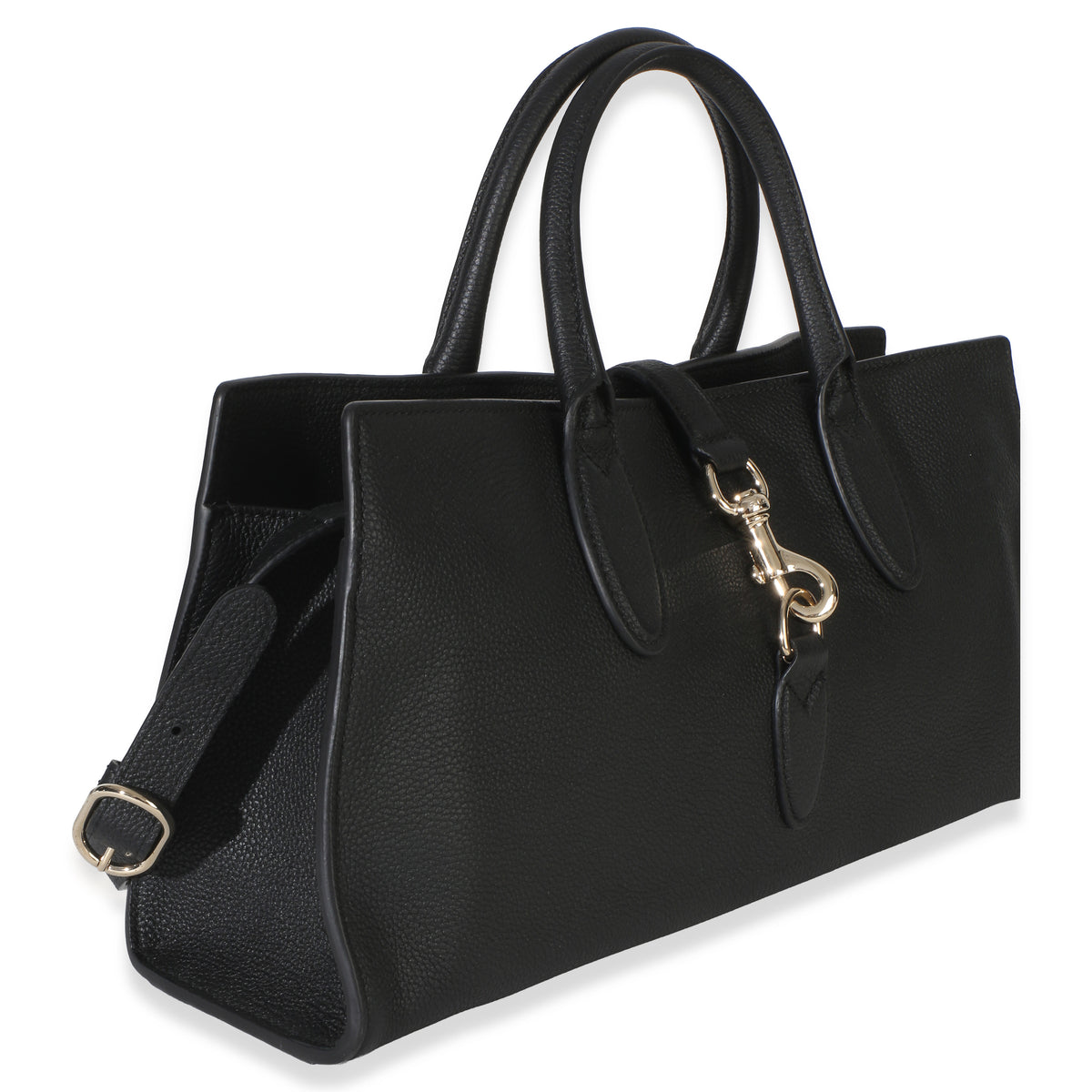 Gucci Black Pebbled Calfskin Medium Jackie Tote Bag Handbag 3