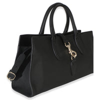 Gucci Black Pebbled Calfskin Medium Jackie Tote Bag Handbag 3