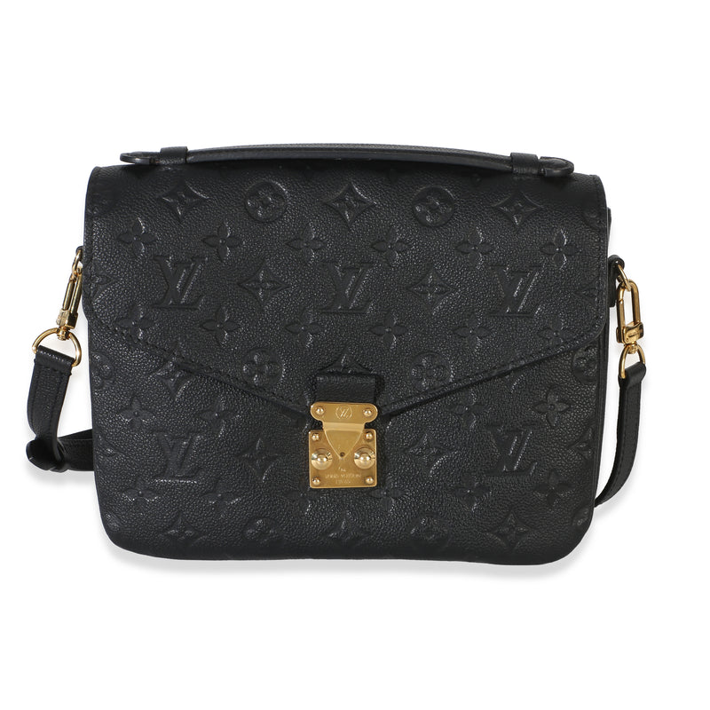 Louis Vuitton Black Monogram Empreinte Pochette Metis Handbag id