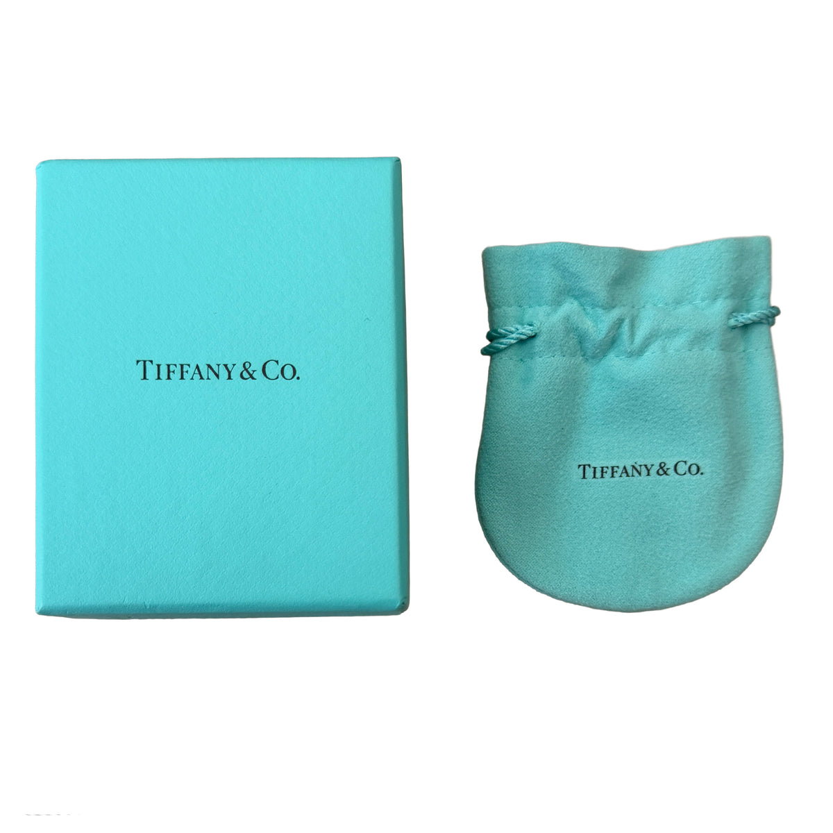 Tiffany & Co. Rose Gold & Sterling Silver Elsa Peretti Extra Open Heart Pendant box