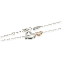 Tiffany & Co. Rose Gold & Sterling Silver Elsa Peretti Extra Open Heart Pendant sv