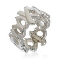 Tiffany & Co. Sterling Silver  Paloma Picasso Vintage XO Ring pv