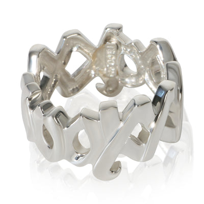 Tiffany & Co. Sterling Silver  Paloma Picasso Vintage XO Ring fv