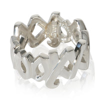 Tiffany & Co. Sterling Silver  Paloma Picasso Vintage XO Ring fv