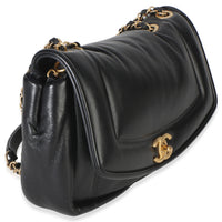 Chanel Black Lambskin Medium Simply Flap Bag Handbag 3